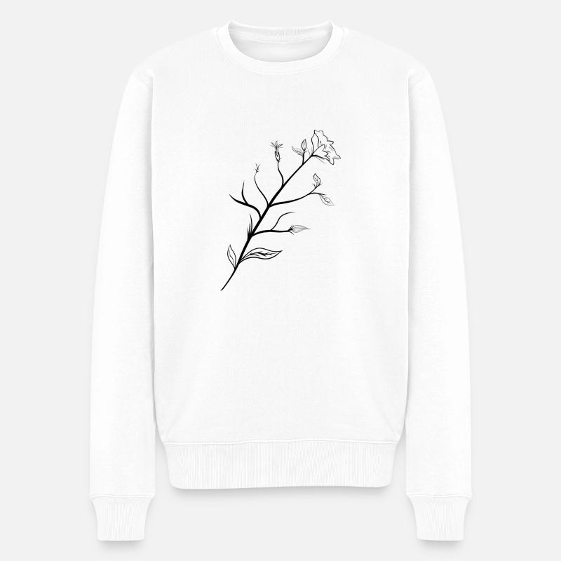 Fleur délicate - Pull Premium bio Homme - blanc