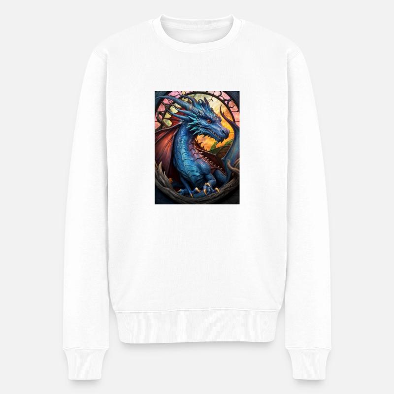 Dragon - Pull Premium bio Homme - blanc