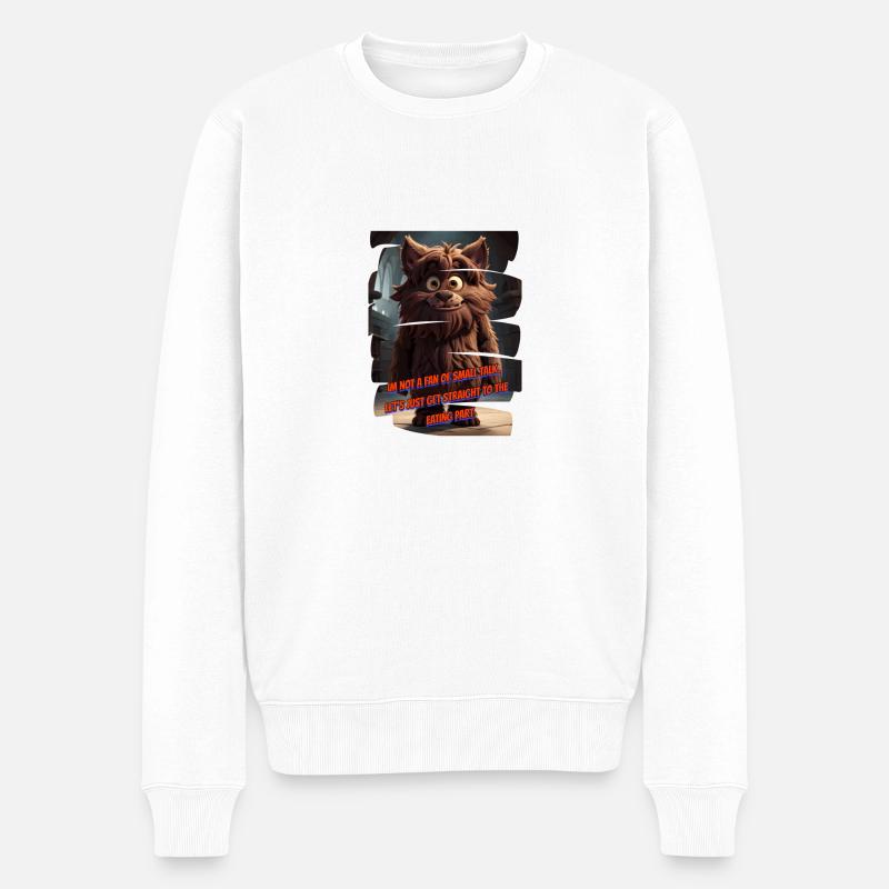 Monster 19 - Männer Premium Bio Pullover - Weiß