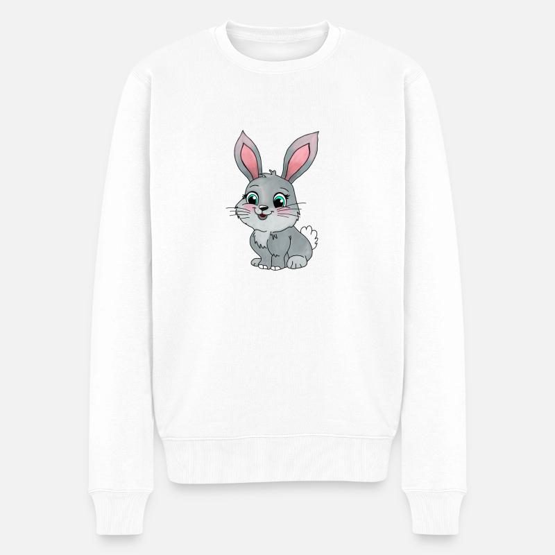 Petit Lapin - Pull Premium bio Homme - blanc
