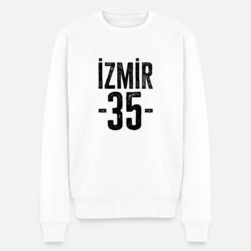 Fiers Turcs d’Izmir – Numéro 35 - Pull Premium bio Homme - blanc