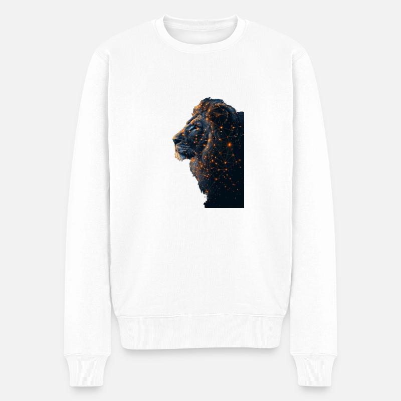 Lion - Pull Premium bio Homme - blanc
