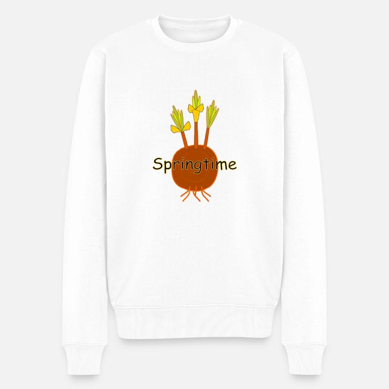 Printemps - Pull Premium bio Homme - blanc