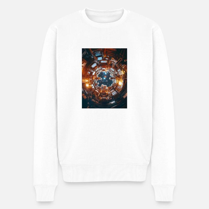 Lost in Space 1 2 - Männer Premium Bio Pullover - Weiß