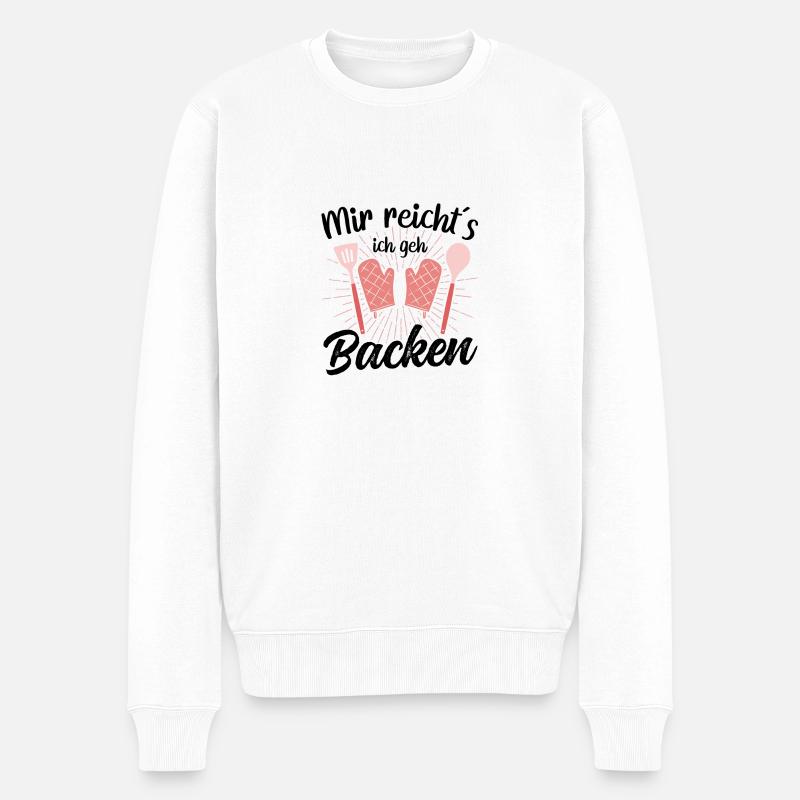 Bäckerin Bäckerinnen Konditorin Hobbybäckerin - Männer Premium Bio Pullover - Weiß