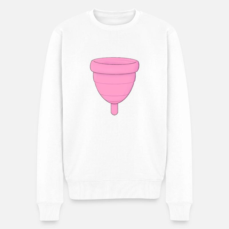 Coupe menstruelle - Pull Premium bio Homme - blanc