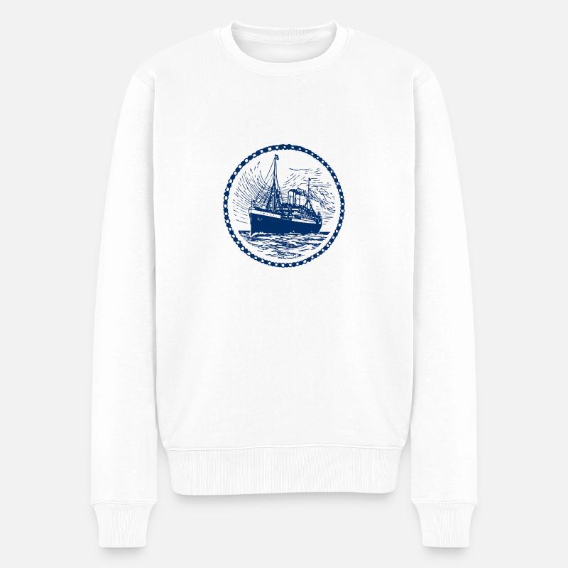 Wassersport - Männer Premium Bio Pullover - Weiß