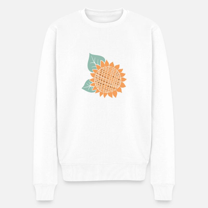 Sommer - Männer Premium Bio Pullover - Weiß