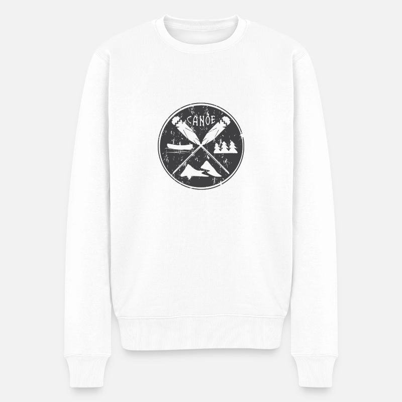 Wassersport - Männer Premium Bio Pullover - Weiß