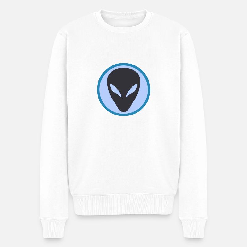Alien - Männer Premium Bio Pullover - Weiß