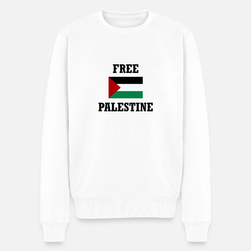 Palestine libre - Pull Premium bio Homme - blanc