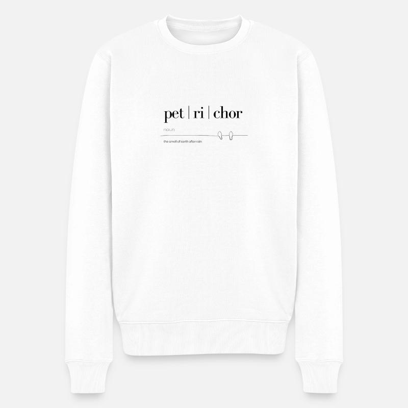 L’odeur de la pluie - Pull Premium bio Homme - blanc