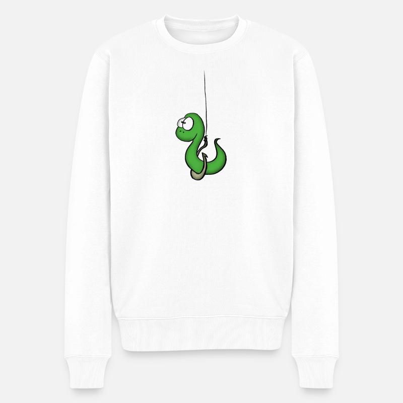 Made - Männer Premium Bio Pullover - Weiß