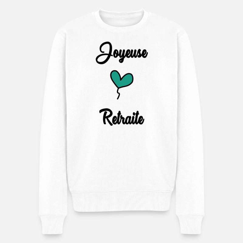 ALLES GUTE FÜR DEN RUHESTAND - Männer Premium Bio Pullover - Weiß