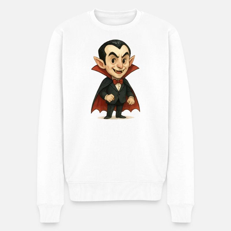 Bande dessinée de vampire - Pull Premium bio Homme - blanc