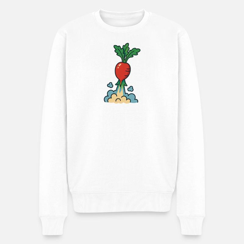 Décollez, restez ancré - Pull Premium bio Homme - blanc
