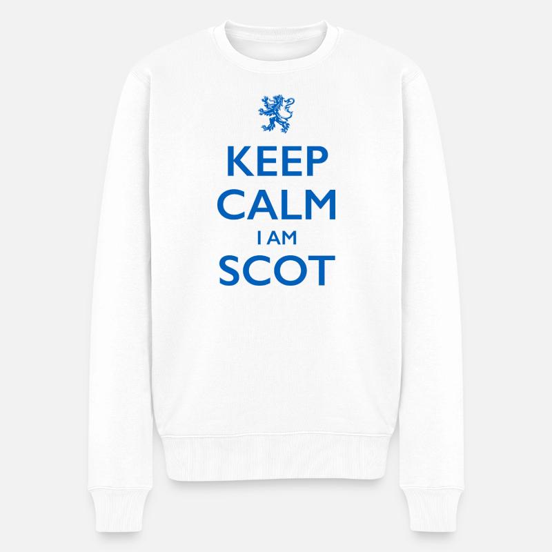 Scottiish Schottland - Männer Premium Bio Pullover - Weiß