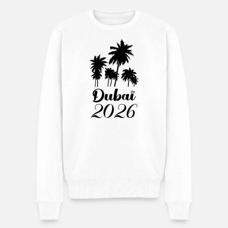 Dubaï 2026 - Pull Premium bio Homme - blanc