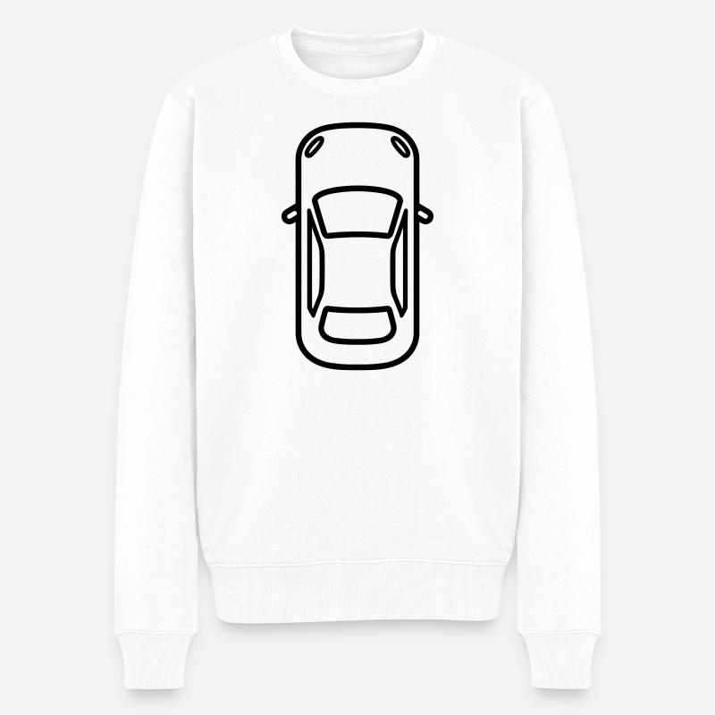 Auto - Männer Premium Bio Pullover - Weiß