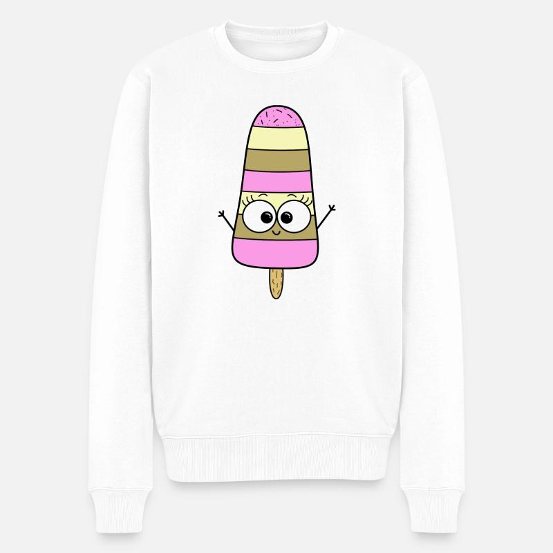 Glace - Pull Premium bio Homme - blanc