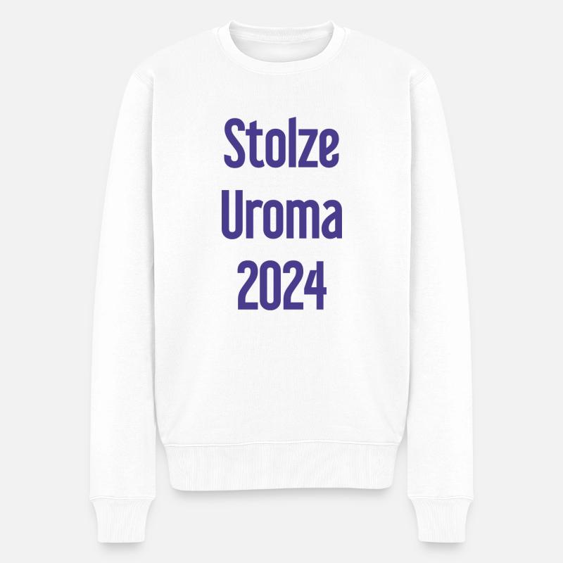 Fière arrière-grand-mère 2024 - Pull Premium bio Homme - blanc