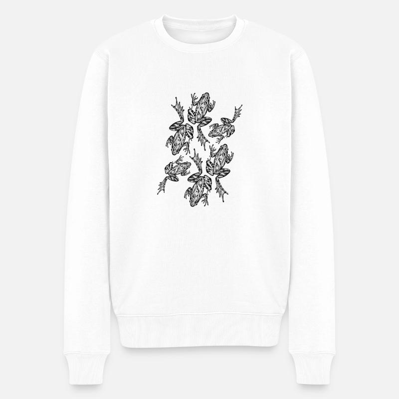 Grenouille - Pull Premium bio Homme - blanc