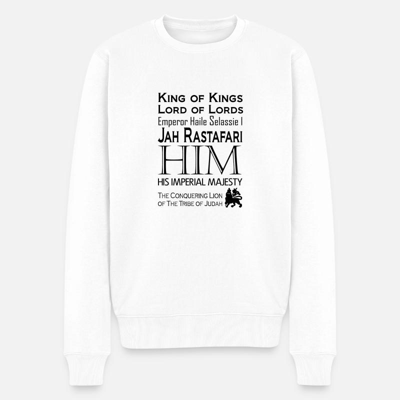 HIM - Männer Premium Bio Pullover - Weiß