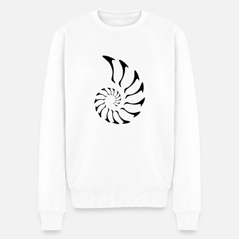 nautilus fibonacci - Pull Premium bio Homme - blanc