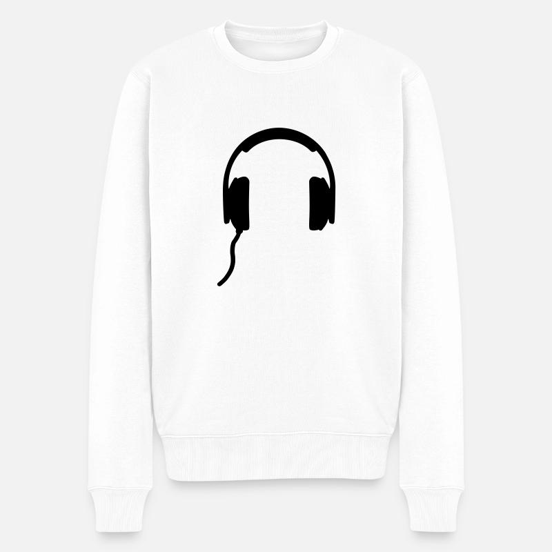 Casque - Pull Premium bio Homme - blanc