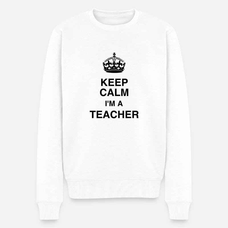 Ecole / Prof / Instit / Professeur / Maîtresse - Pull Premium bio Homme - blanc