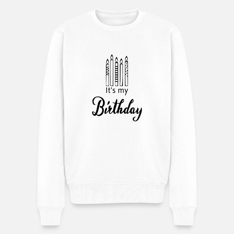 C'est mon anniversaire - Pull Premium bio Homme - blanc