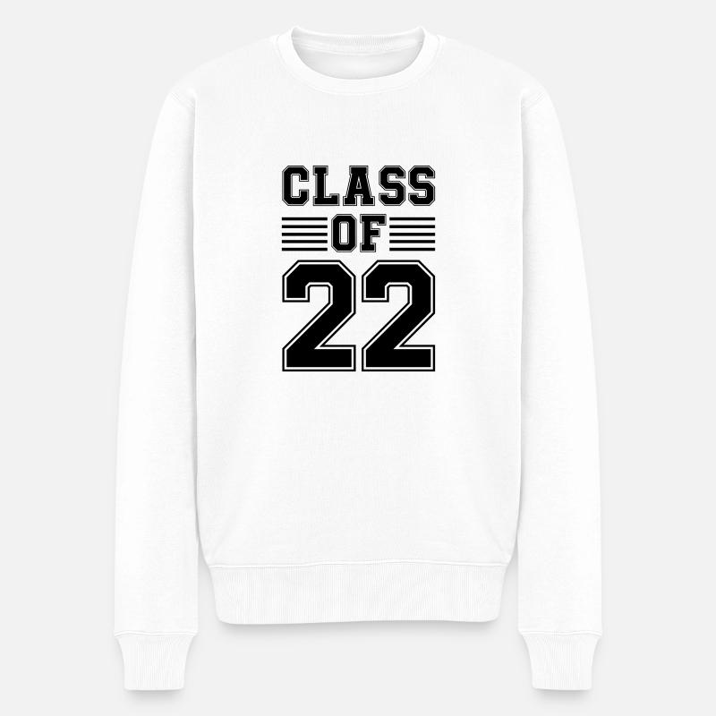 Class of 22 - Männer Premium Bio Pullover - Weiß