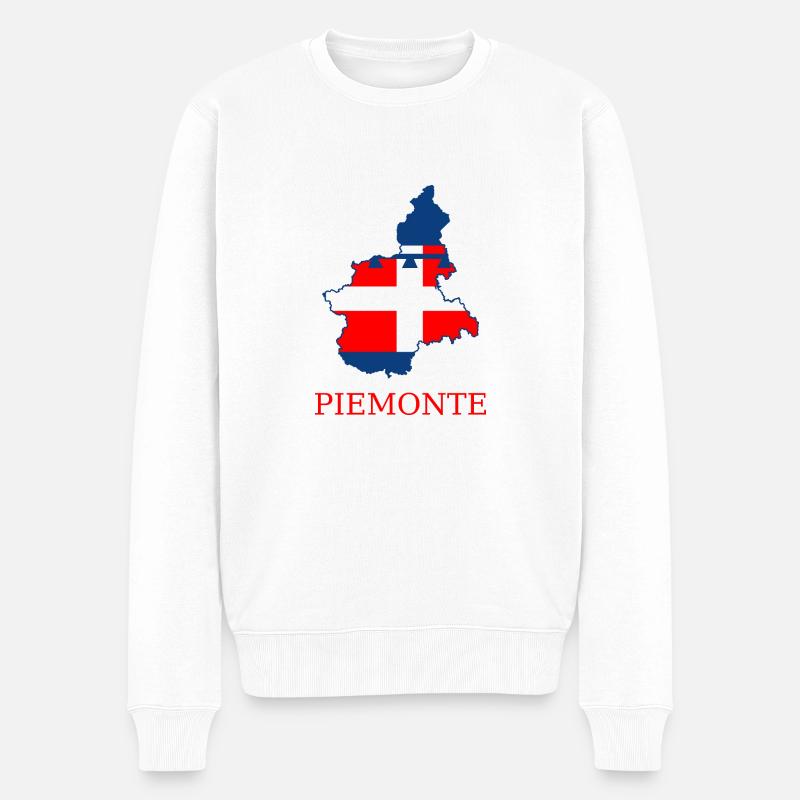 Piemont - Männer Premium Bio Pullover - Weiß