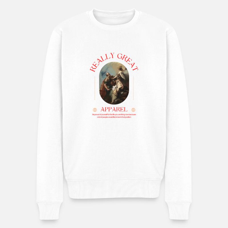L’art pour vous - Pull Premium bio Homme - blanc