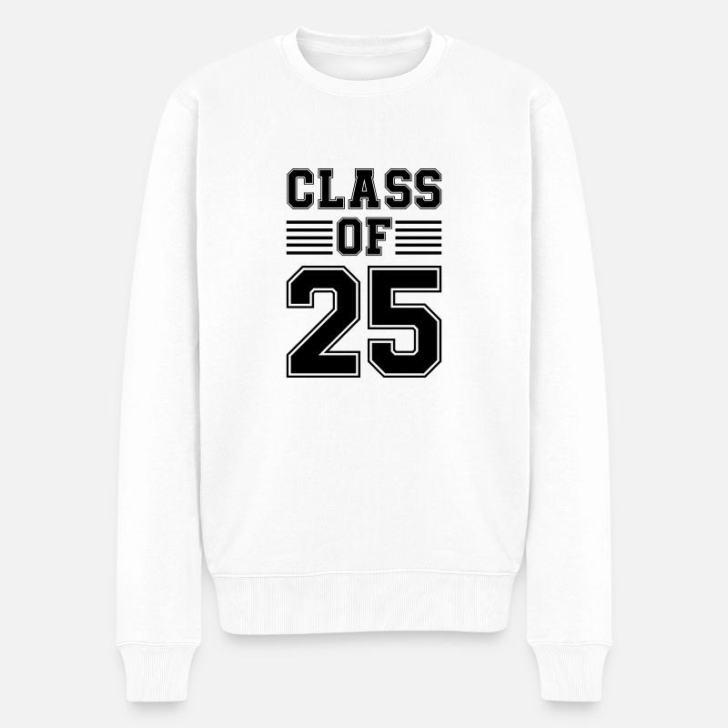 Classe de 25 - Pull Premium bio Homme - blanc