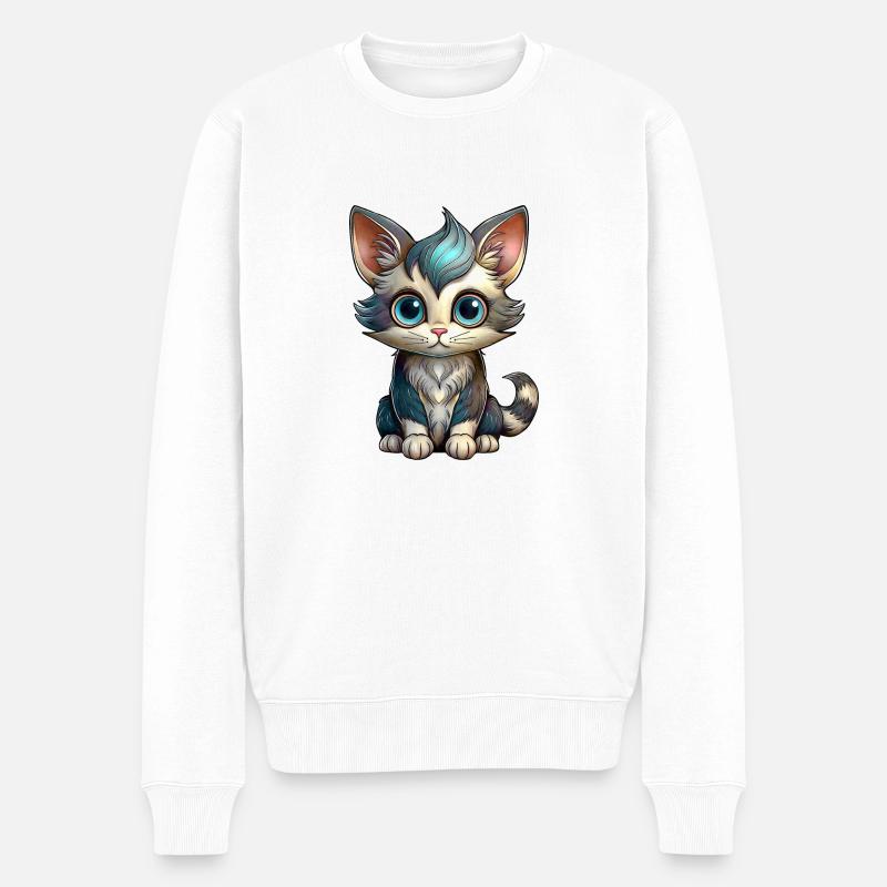 Petit Chat - Pull Premium bio Homme - blanc