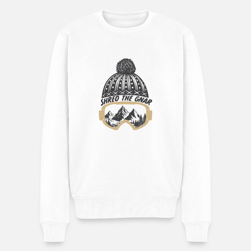 Déchiquetez le Gnar - Pull Premium bio Homme - blanc