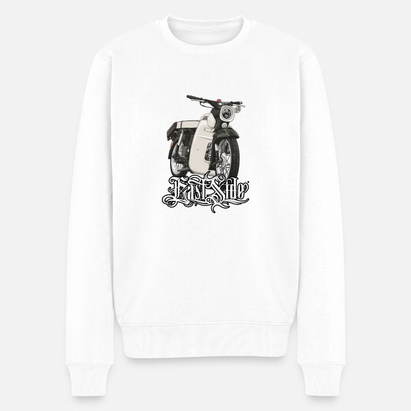 Star (beige) // Illustration - Männer Premium Bio Pullover - Weiß