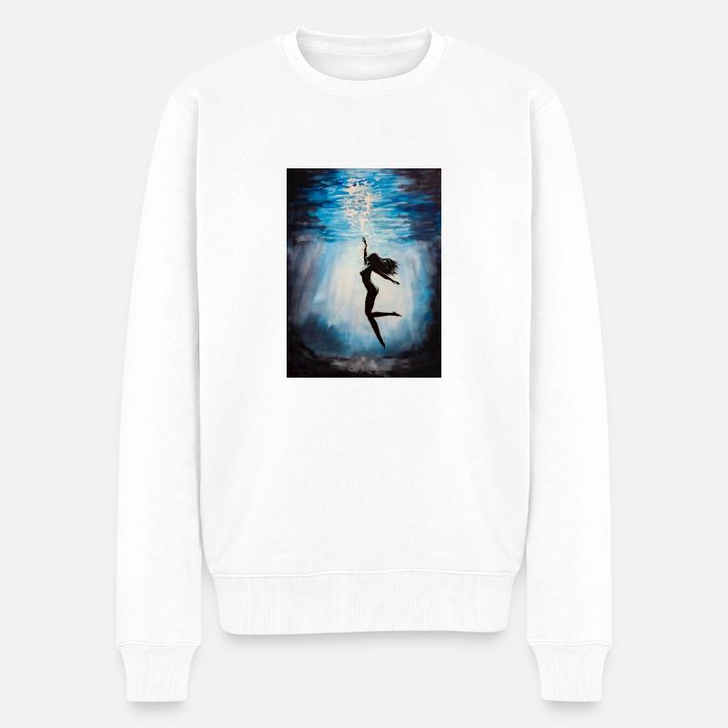 Versuchung - Männer Premium Bio Pullover - Weiß