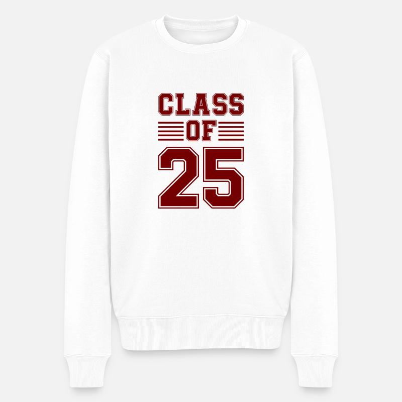 class of 25 - Männer Premium Bio Pullover - Weiß