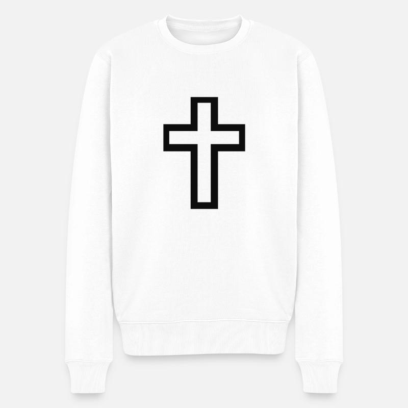 Intersection - Pull Premium bio Homme - blanc