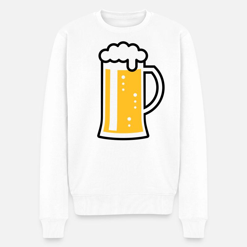 XOriginalBayrisch (R2) - Männer Premium Bio Pullover - Weiß