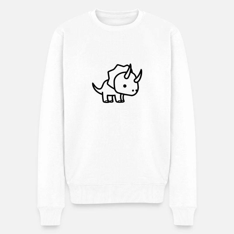 tricératops - Pull Premium bio Homme - blanc