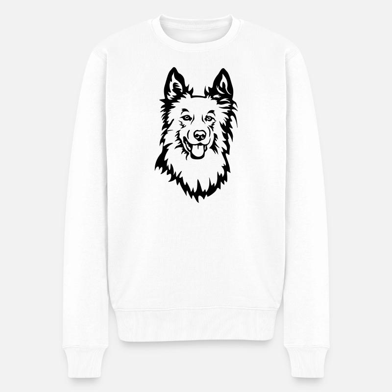 Tête harzer fuchs - Pull Premium bio Homme - blanc