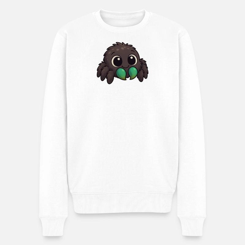 Lukas BausL - Männer Premium Bio Pullover - Weiß