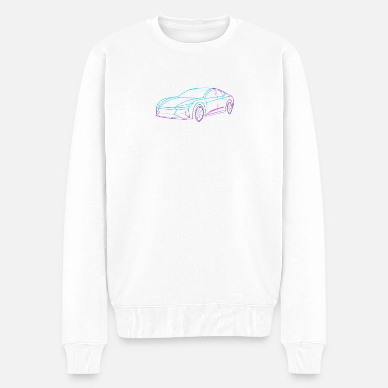 Neon Artform Car - Pull Premium bio Homme - blanc