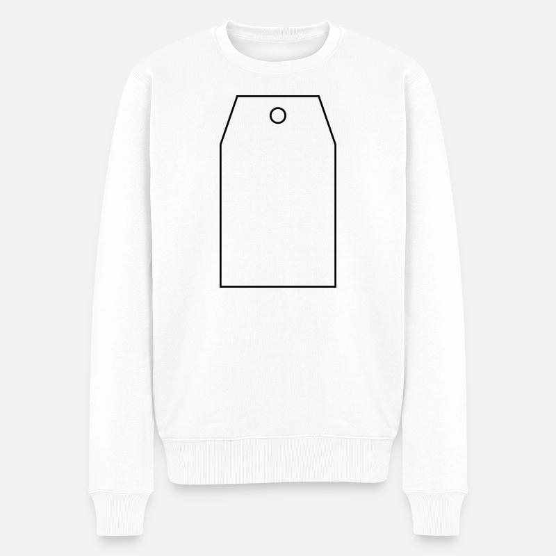 Étiquette cadeau - Pull Premium bio Homme - blanc