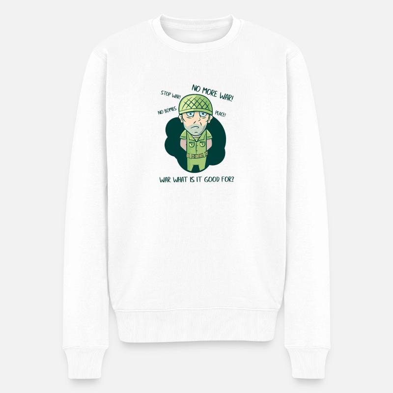 Plus de guerre! - Pull Premium bio Homme - blanc