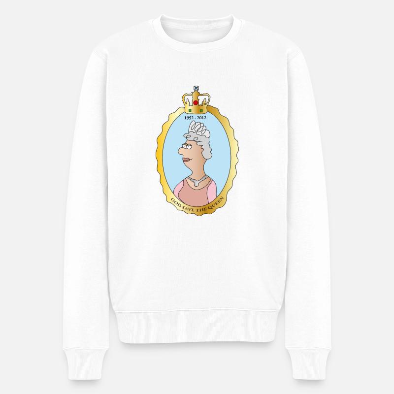 Queen Elizabeth II - Pull Premium bio Homme - blanc