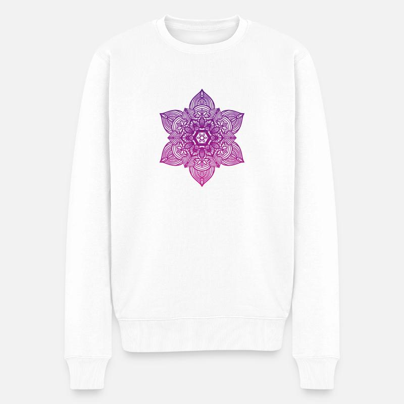 Mandala - Pull Premium bio Homme - blanc